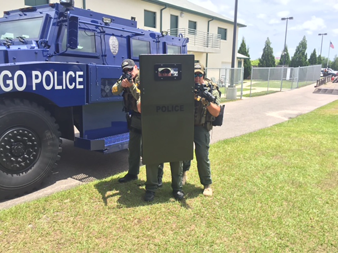 Stand Off Ballistic Shield Action